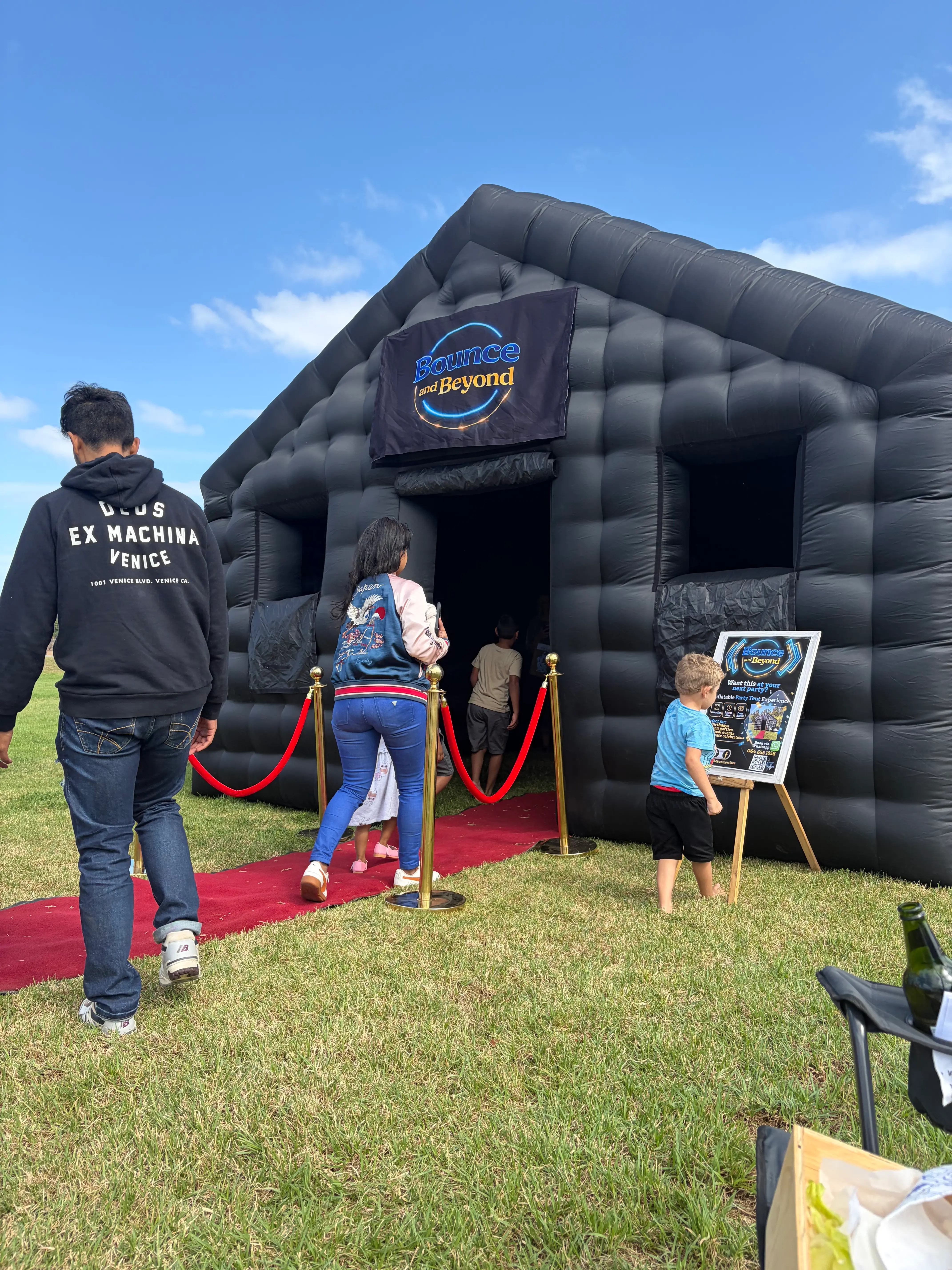 Bounce and Beyond tent setup